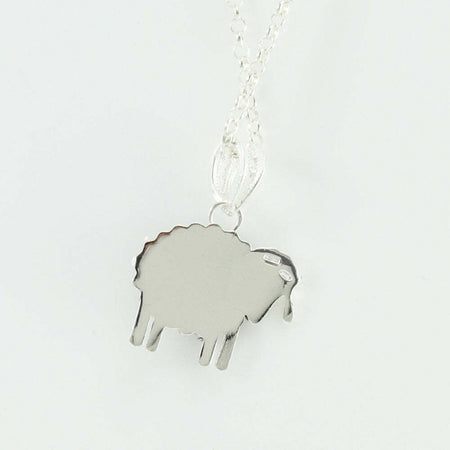Collana in argento con pendente pecorella filigranata