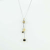 Collana donna in argento sfere filigrana sarda brunite e dorate con su coccu