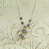 Collana donna in argento sfere filigrana sarda traforate brunite e dorate