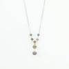 Collana donna in argento sfere filigrana sarda traforate brunite e dorate
