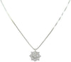 Collana donna Mirco Visconti in oro bianco pendente multipietra con diamanti