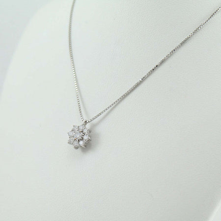 Collana donna Mirco Visconti in oro bianco pendente multipietra con diamanti