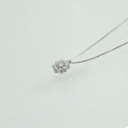 Collana donna Mirco Visconti in oro bianco pendente multipietra con diamanti