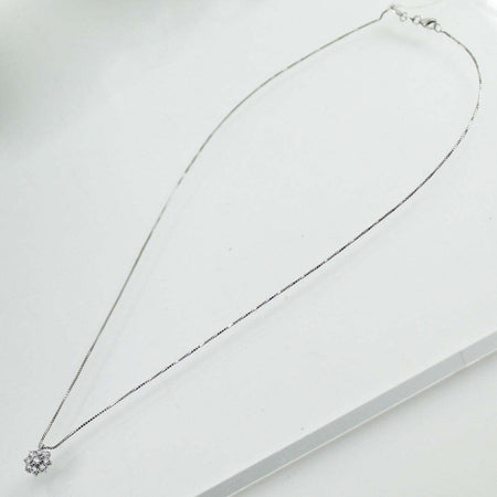 Collana donna Mirco Visconti in oro bianco pendente multipietra con diamanti