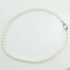 Collana donna perle Akoya giapponesi Coscia chiusura oro bianco e diamanti