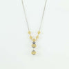 Collana donna sfere filigrana sarda in argento traforate dorate e brunite