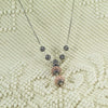 Collana donna sfere filigrana sarda in argento traforate brunite e rosè
