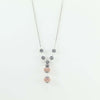 Collana donna sfere filigrana sarda in argento traforate brunite e rosè