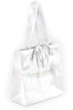 Collana girocollo donna  in oro bianco con acquamarina e diamanti Mirco Visconti