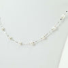 Collana Girocollo Donna In Oro Bianco Con Perle Bianche Fresh Water