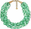 Collana Girocollo Donna Verde Acquamarina Fashion bijou Maxi Collana Multi Filo Estiva Metallo e Vetro 29cm Collana Girocollo Donna You Store - Messina, Commerciovirtuoso.it
