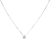 Collana Girocollo Punto Luce Brillantino su Catenina a girocollo in Argento 925 con Pendente Gioiello in Argento ipoallergenico