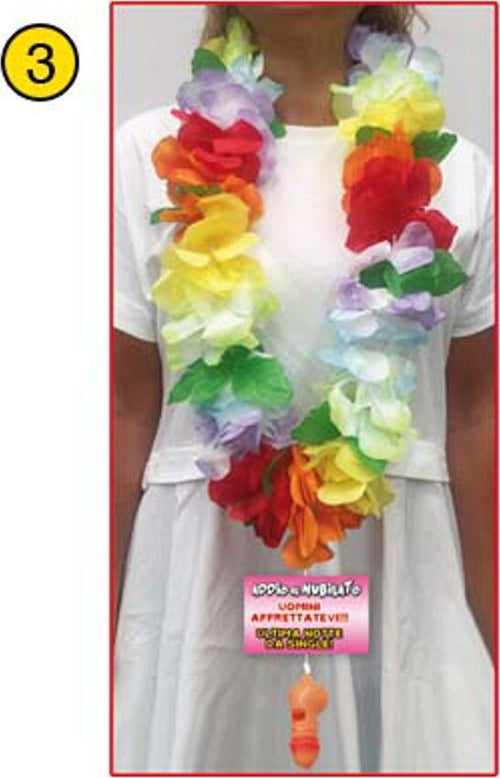 Collana Hawaii Sexy Con Fischietto a forma di Pisello per festa addio al Nubilato Salute e cura della persona/Erotismo e contraccezione/Sex toys/Gadget per addio al nubilato e al celibato Kondorama - Martinsicuro, Commerciovirtuoso.it