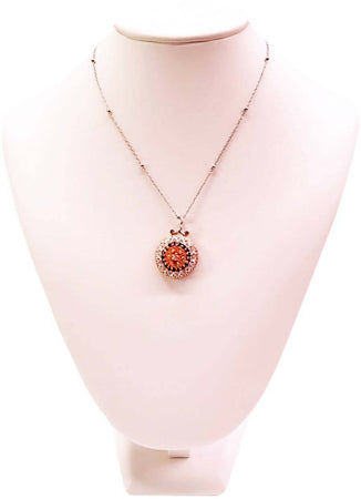 Collana in Argento 925 millesimi Maestro Riverso Ciondolo con Pietre Colorat e Tormaline varieta' Zaffiri