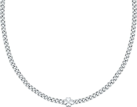 Collana-LA-PETITE-STORY-acciaio-/-quadrifoglio