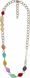 Collana Lunga Donna Maya Bijou Estiva maxi Collana Multicolor Metallo e Acrilico Oro Collana Fashion Collana Lunga Donna You Store - Messina, Commerciovirtuoso.it