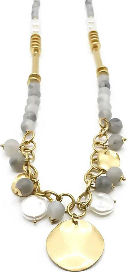 Collana Lunga Globe Da Donna Collana Con Pendente E Perle Moda/Donna/Gioielli/Collane Leclaf - Napoli, Commerciovirtuoso.it