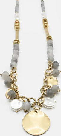 Collana Lunga Globe Da Donna Collana Con Pendente E Perle Moda/Donna/Gioielli/Collane Leclaf - Napoli, Commerciovirtuoso.it