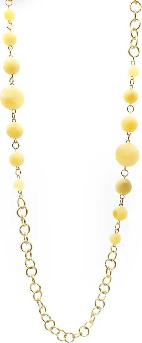 Collana Lunga Sphere Da Donna Collana Con Catena E Perle Moda/Donna/Gioielli/Collane Leclaf - Napoli, Commerciovirtuoso.it