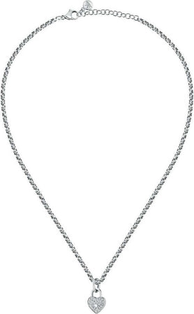 Collana-MORELLATO-donna-Abbraccio-acciaio-cuore-lucchetto
