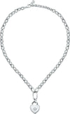 Collana-MORELLATO-donna-Abbraccio-acciaio-cuore-/-lucchetto