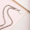 Collana-MORELLATO-donna-Abbraccio-acciaio-cuore-/-lucchetto
