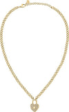 Collana-MORELLATO-donna-Abbraccio-dorata-cuore-lucchetto