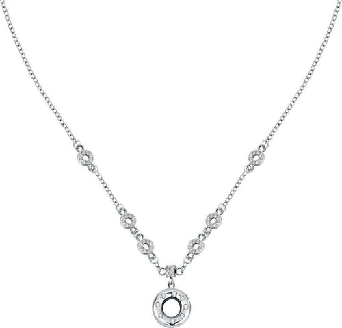 Collana-MORELLATO-donna-Bagliori-acciaio-/-cristalli-bianchi