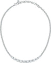 Collana-MORELLATO-donna-Colori-acciaio-/-cristalli-bianco