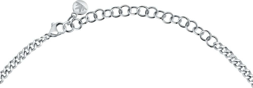 Collana-MORELLATO-donna-Colori-acciaio-/-cristalli-bianco