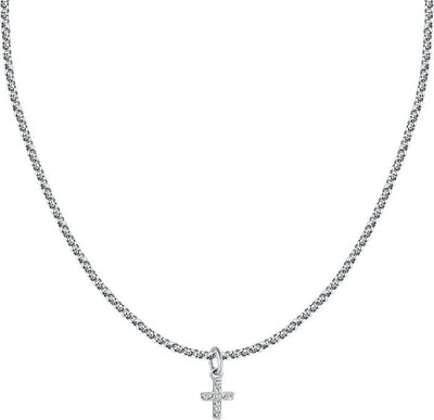 Collana-MORELLATO-donna-Drops-acciaio-/-croce