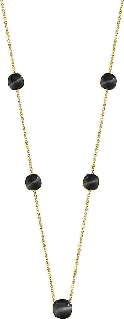 Collana-MORELLATO-donna-Gemma-argento-925-gold-/-nero