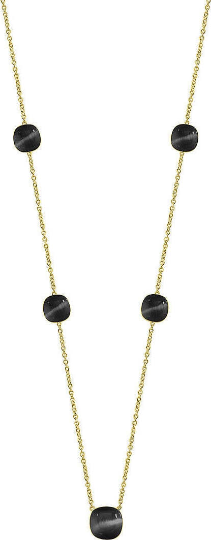 Collana-MORELLATO-donna-Gemma-argento-925-gold-/-nero