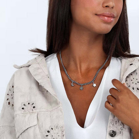 Collana-MORELLATO-donna-Maia-acciaio-/-cristalli