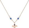 Collana-MORELLATO-donna-Maia-acciaio-oro-rosa-/-pietre-blu
