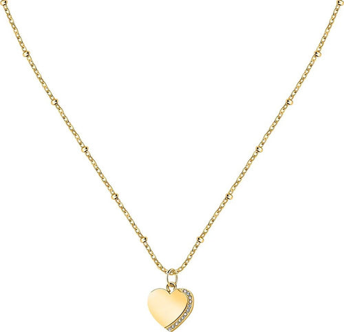 Collana-MORELLATO-donna-Mascotte-acciaio-dorato-/-cuore