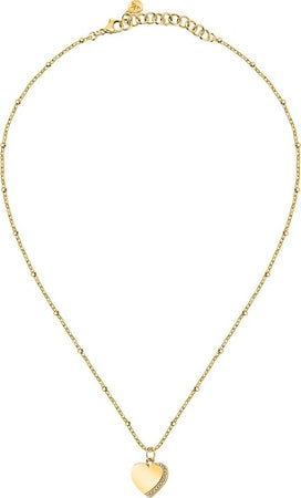 Collana-MORELLATO-donna-Mascotte-acciaio-dorato-/-cuore