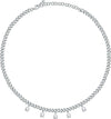 Collana-MORELLATO-donna-Poetica-acciaio-/-cristalli-bianchi