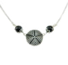 Collana Girocollo Sarda - Pintadera e Su Coccu in Argento Brunito