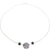 Collana Girocollo Sarda - Pintadera e Su Coccu in Argento Brunito