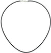 Collana caucciù nero 2 mm  lunghezza 42 cm