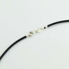 Collana caucciù nero 2 mm  lunghezza 42 cm