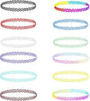 10 Collane Collana Girocollo Gomma Stretch Moda Gotico Elastico Effetto Tatoo Bracciali e Collane Trade Shop italia - Napoli, Commerciovirtuoso.it