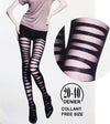 Collant-20-40-Den-Calze-Calza-Nero-Strappato-Ripped-Smagliato-Taglia-Unica
