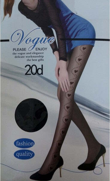 Calze Nere Collant Con Cuori Calzedonia Calzedonia 20 DEN SHEER