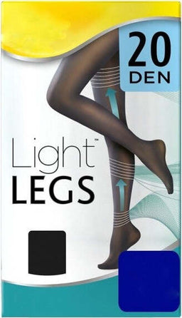 Collant 20 Den Media Compressione Nero Calze Calza Migliora La