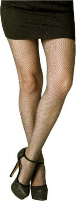 Collant-A-Rete-Vita-Alta-Pantyhose-Mod-506-Elasticizzate-Glitterata-Maglia-Media
