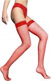 Collant Autoreggenti Calze A Rete Per Reggicalze Con Bordo Merlettato Rosso Moda/Donna/Abbigliamento/Calze e collant/Calze Trade Shop italia - Napoli, Commerciovirtuoso.it