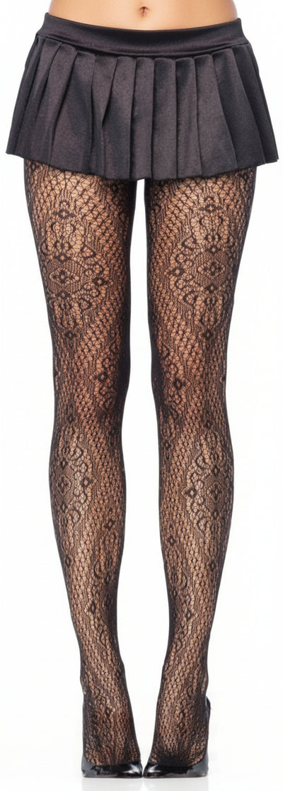 Collant-Calze-Fantasia-Geometrica-Intimo-Donna-Lingerie-Rete-Ricamato