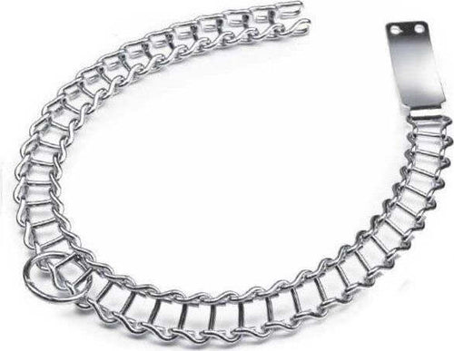 COLLARE CON TARGHETTA PER CANE A SCALETTA IN ACCIAIO CATENA MAGLIA SALVA PELO Prodotti per animali domestici/Cani/Collari imbracature e guinzagli/Collari/Collari standard Trade Shop italia - Napoli, Commerciovirtuoso.it
